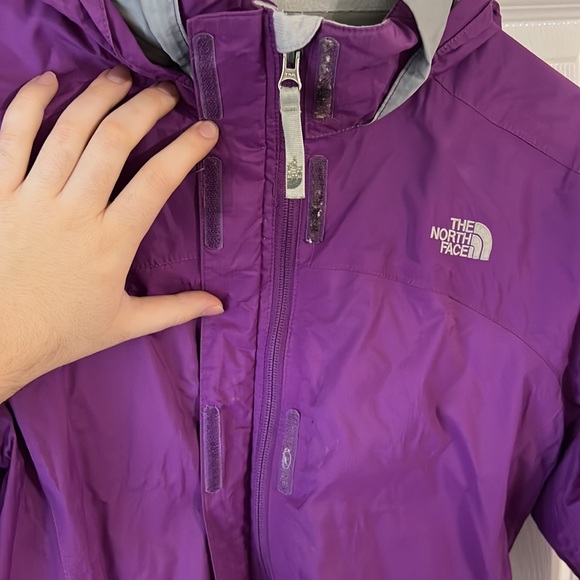 Purple North Face Water Resistant Wind Breaker - Picture 4 of 8